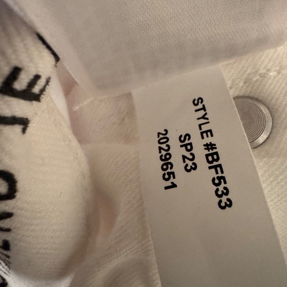 J Crew Slim Boyfriend White Denim Jeans-33 - Picture 10 of 10